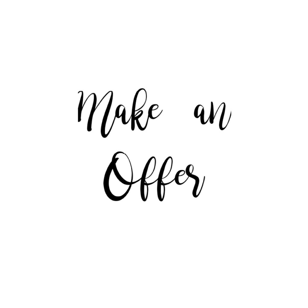 Make an offer on any piece